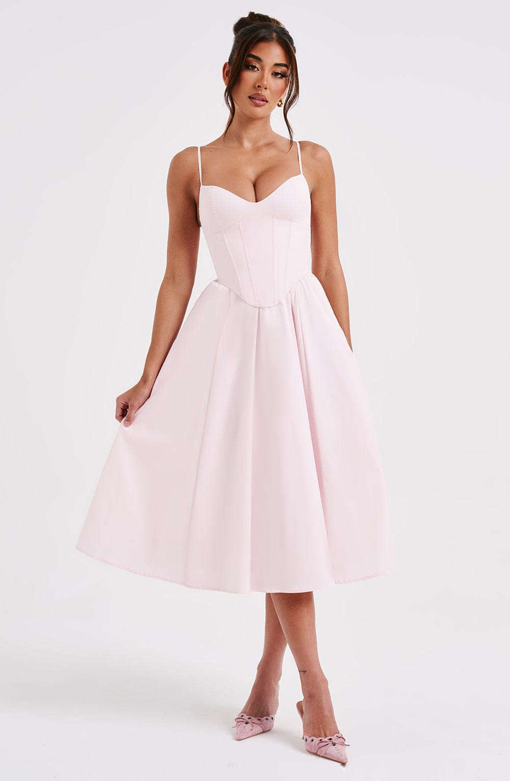 MAILEEN | Chic Corset-Style Midi Dress