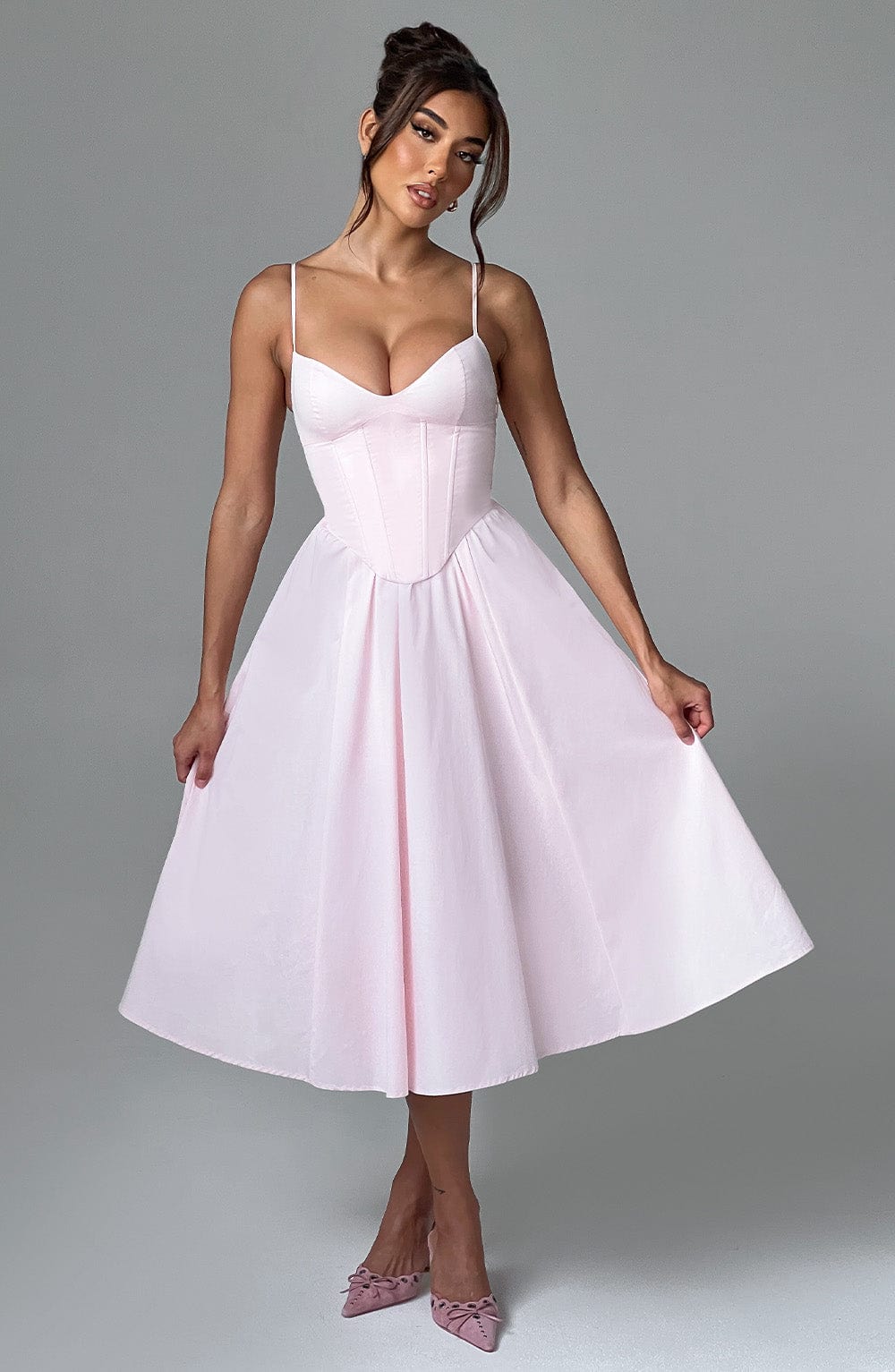 MAILEEN | Chic Corset-Style Midi Dress