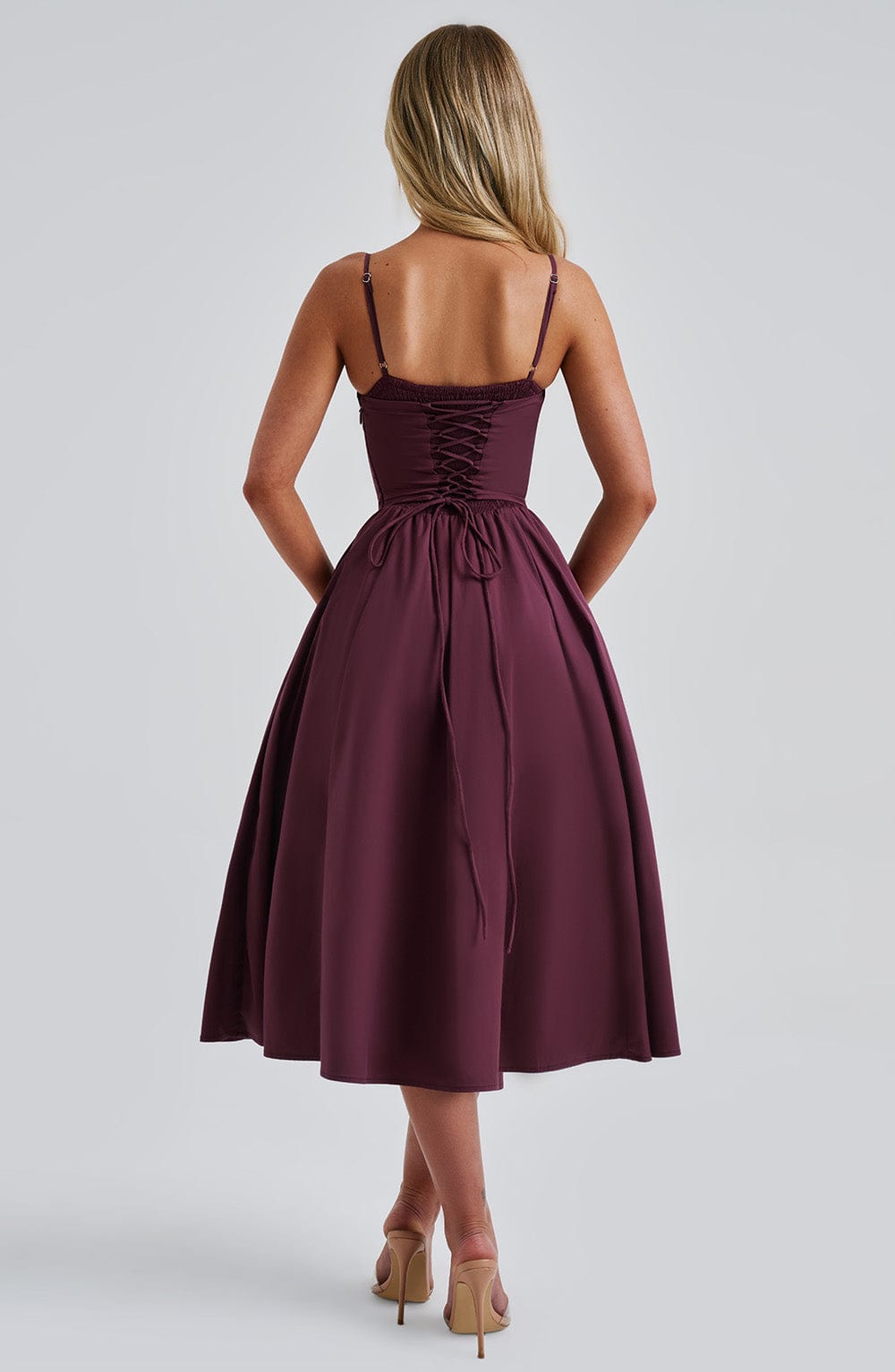 MAILEEN | Chic Corset-Style Midi Dress