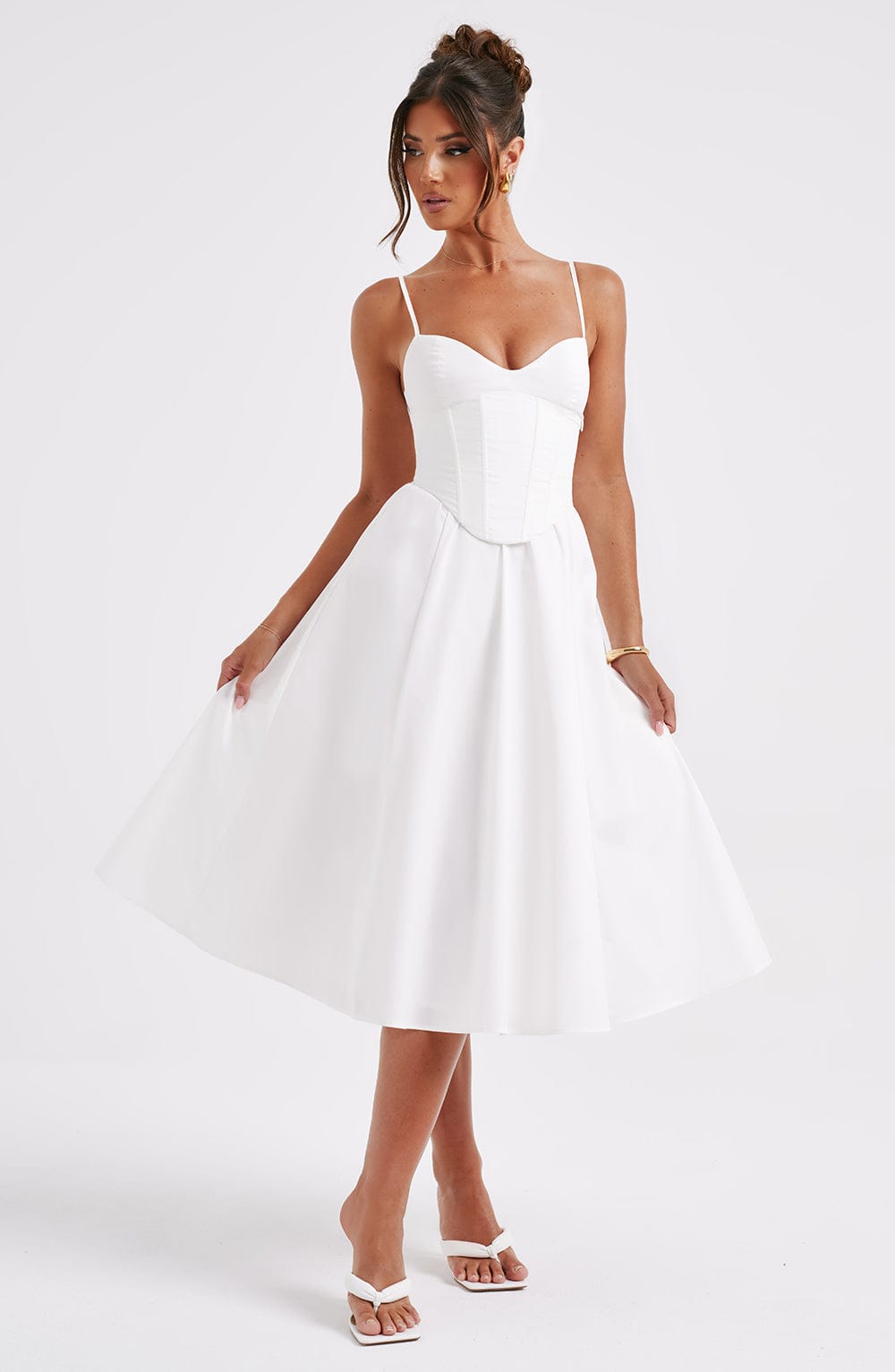 MAILEEN | Chic Corset-Style Midi Dress