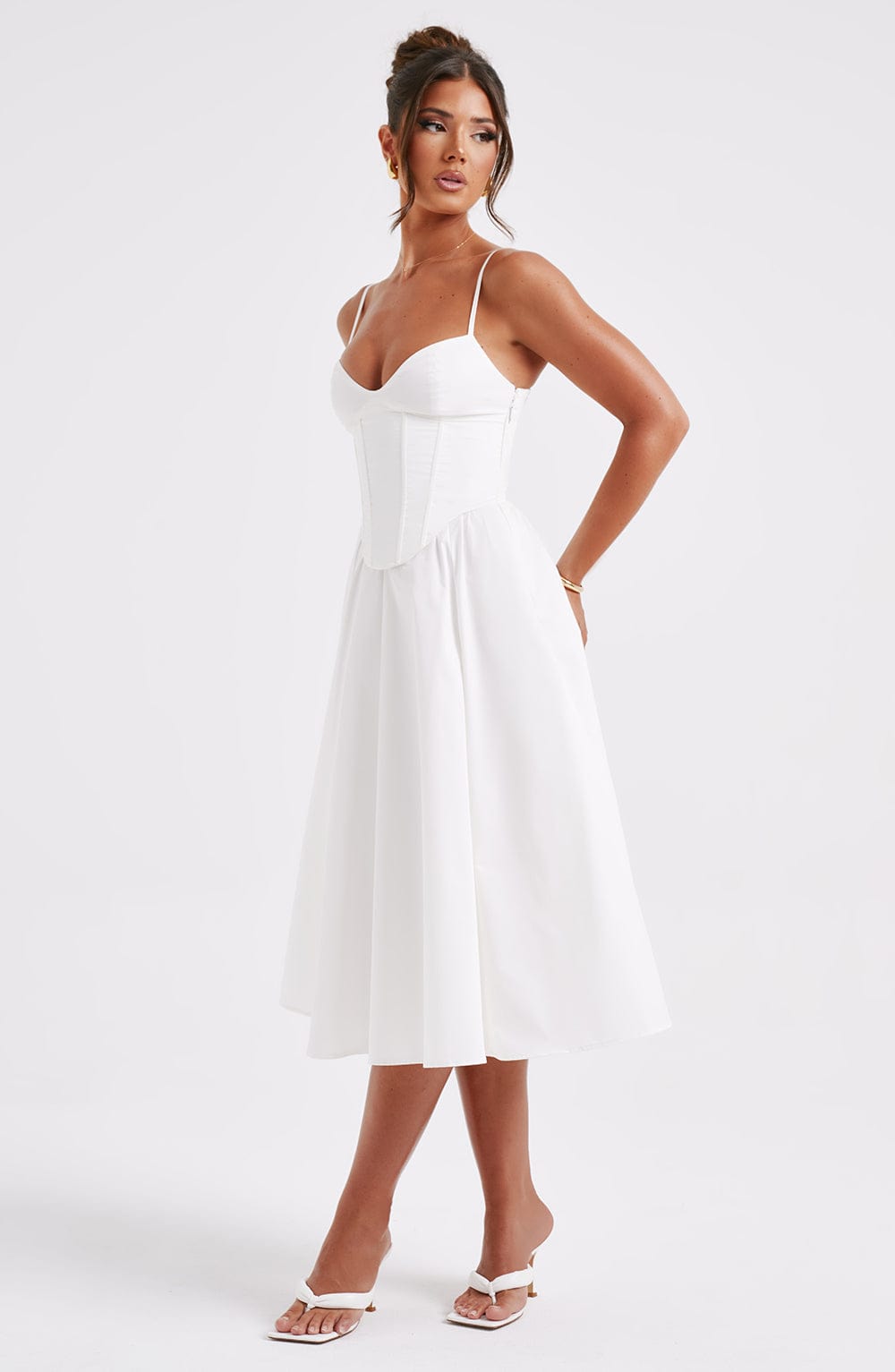 MAILEEN | Chic Corset-Style Midi Dress