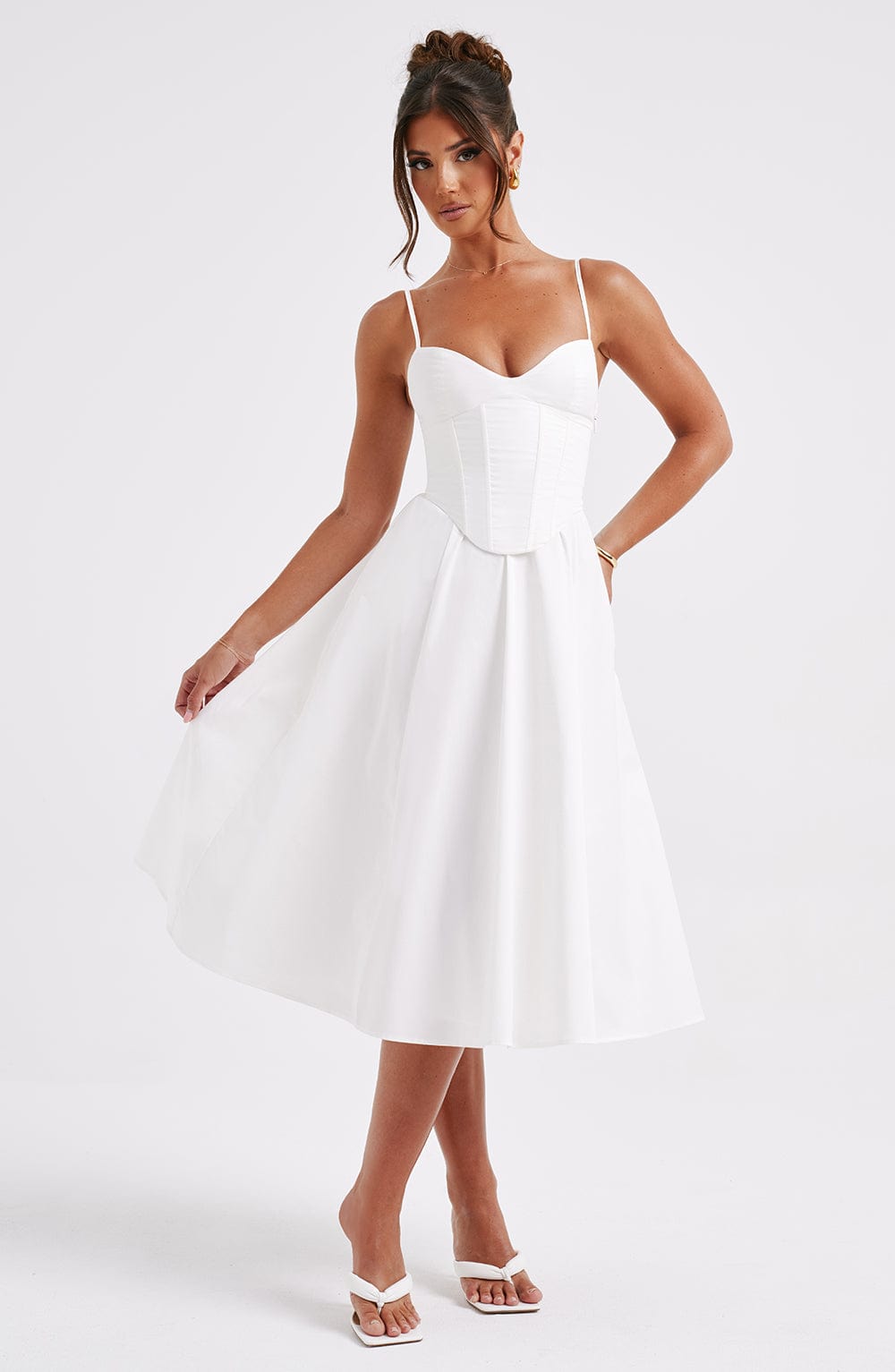 MAILEEN | Chic Corset-Style Midi Dress