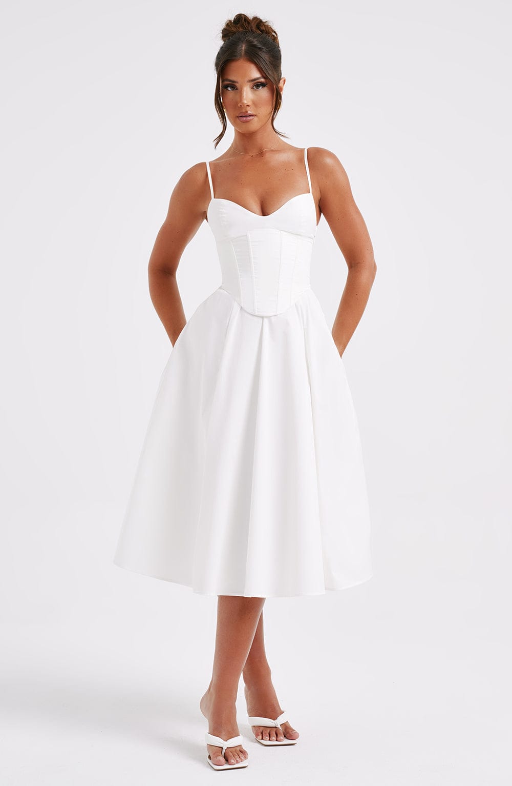 MAILEEN | Chic Corset-Style Midi Dress