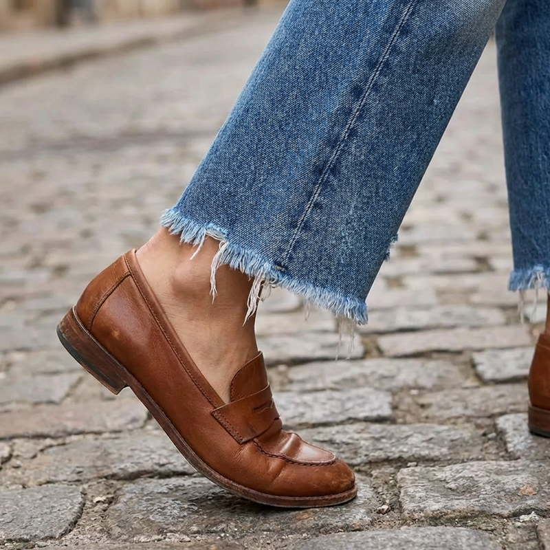 FLORENCE | Mid Rise Cropped Denim Trousers