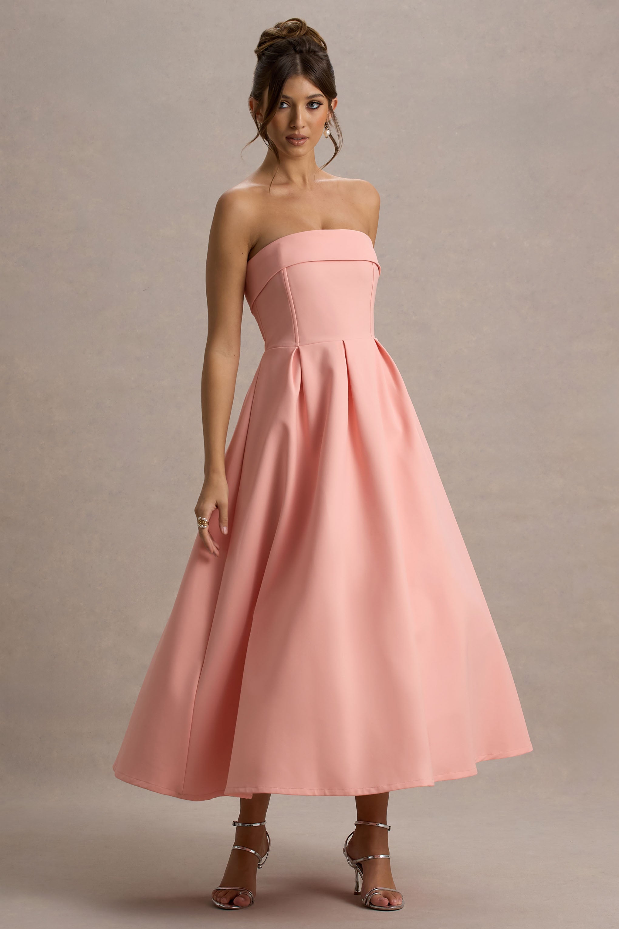 ANNE | Chic Off-Shoulder Midi Dress