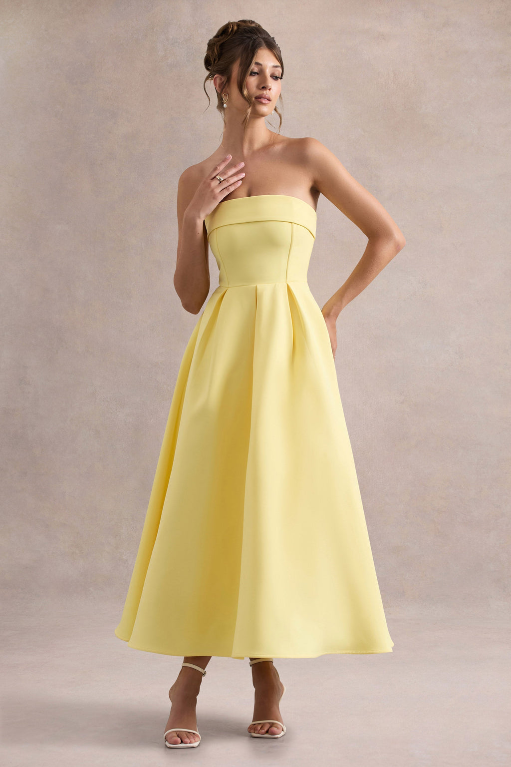 ANNE | Chic Off-Shoulder Midi Dress