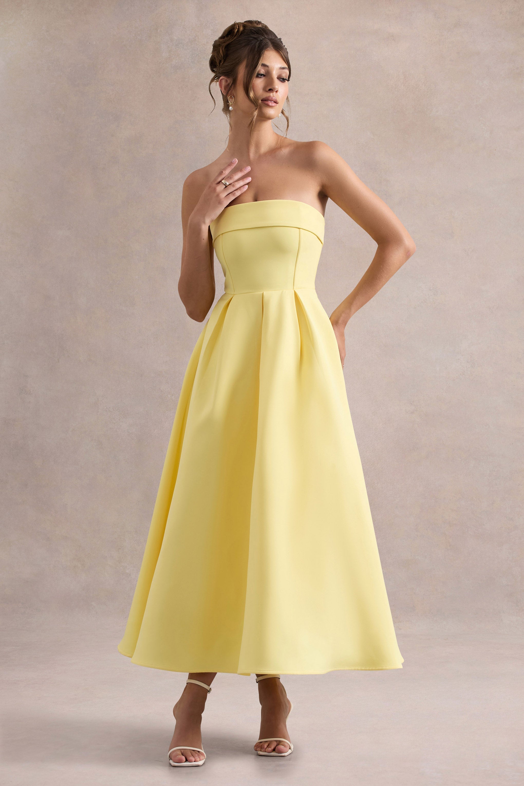 ANNE | Chic Off-Shoulder Midi Dress