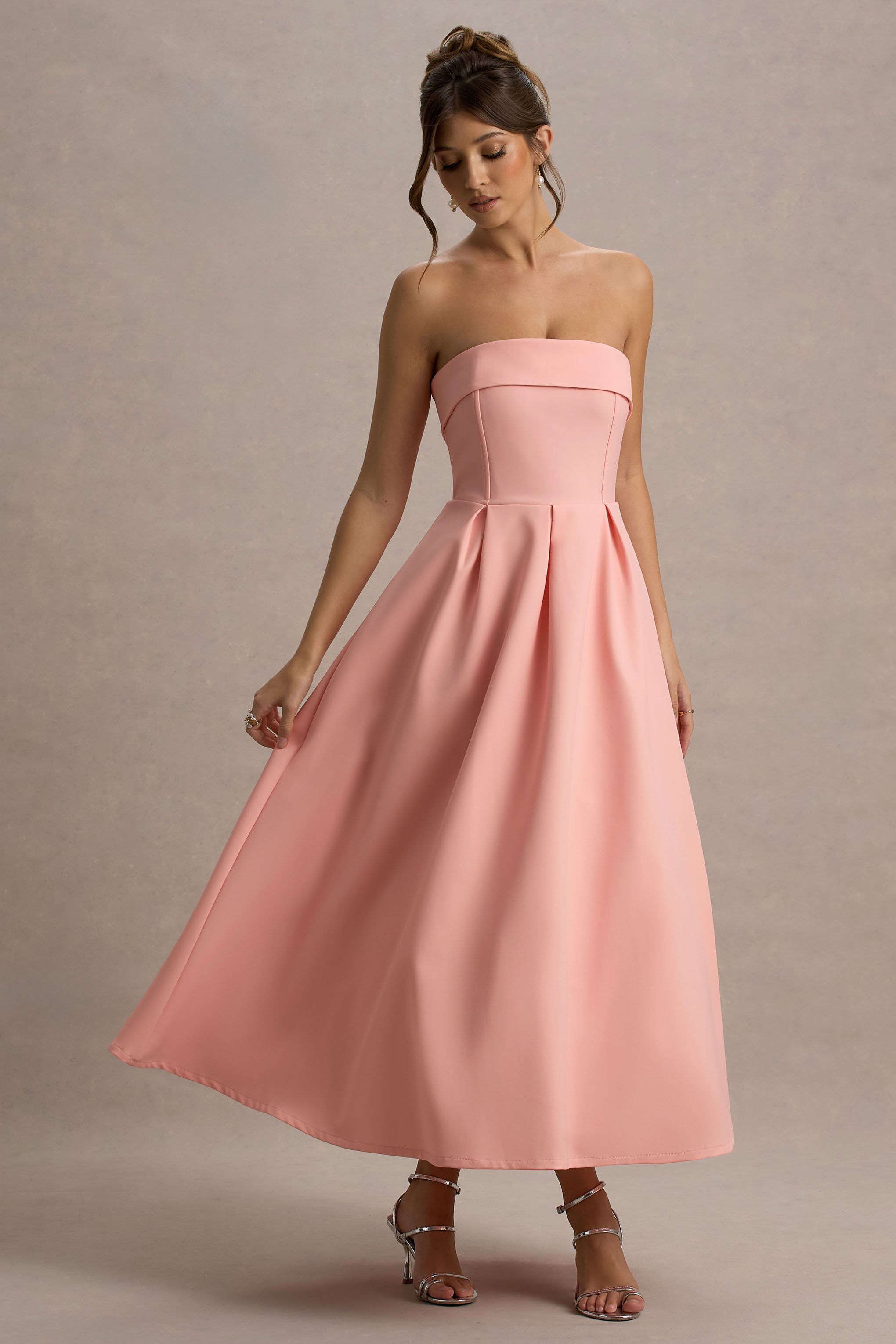 ANNE | Chic Off-Shoulder Midi Dress